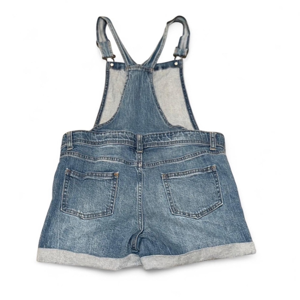 Kids Cat & Jack Denim Overalls with Distressed Details - Picture 2 of 2